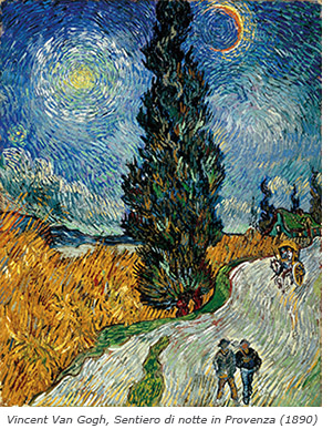 Van Gogh Sentiero di notte in provenza